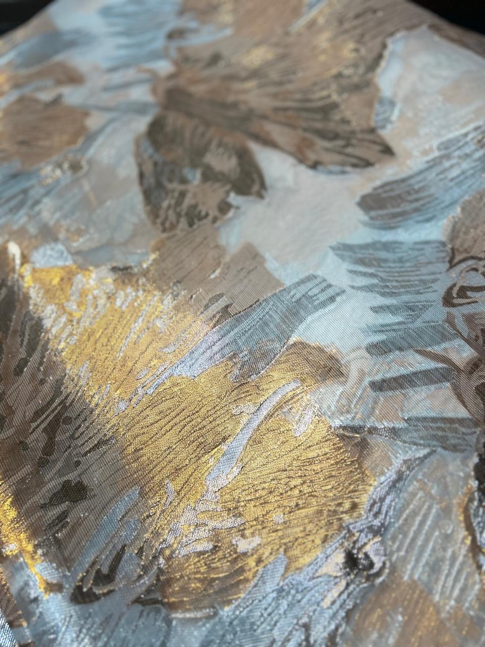 Turkish organza Running Material -Light Orange color Search code 7786